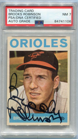 Brooks Robinson 1964 Topps Autographed Card #230 PSA/DNA Certified