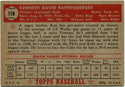 Ken Raffensberger 1952 Topps Card #118