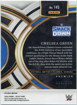 Chelsea Green 2024 Panini Select WWE Black & Blue Prizm Card #145 4/399
