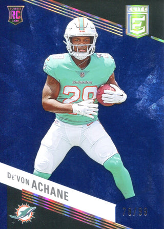 De'Von Achane 2023 Panini Donruss Elite Rookie Card #132 #78/99