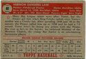 Vernon Law 1952 Topps Card #81