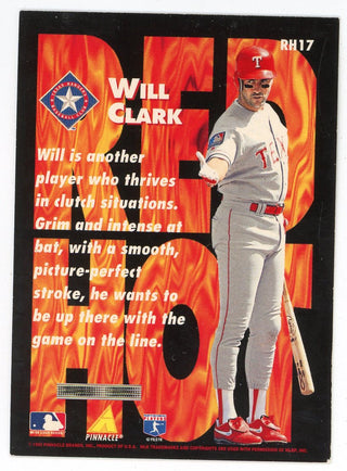 Will Clark 1995 Pinnacle Red Hot #RH17