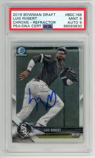 Dylan Cease Chicago White Sox Autographed 2020 Topps Chrome Refractor  #RA-DCE #/499 SGC Authenticated 9/10 Rookie Card