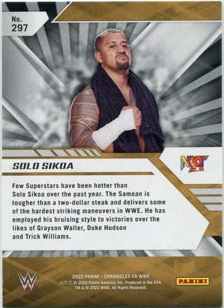 Solo Sikoa 2022 Panini Chronicles XR WWE Green Parallel RC #297 69/99