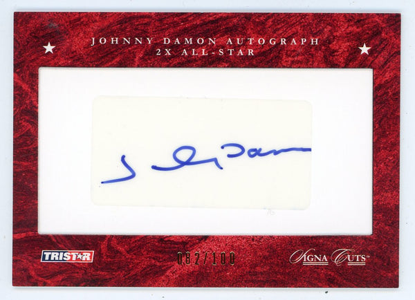 Johnny Damon 2008 Tristar Autograph Signa Cuts