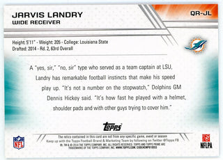 Jarvis Landry 2014 Topps Prime Rookie Jersey Card 11/140