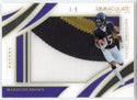 Marquise Brown 2021 Panini Immaculate Collection Clearly Immaculate Patch Card #CJ-MB