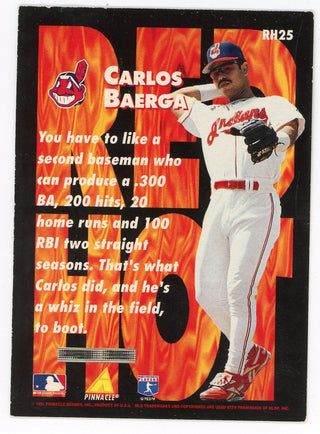 Carlos Baerga 1995 Pinnacle Red Hot #RH25