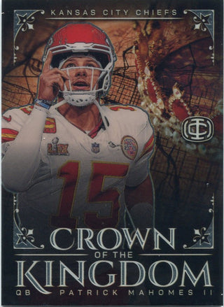 Patrick Mahomes II 2025 Panini Icon Collection Crown Of The Kingdom Card #CK-1