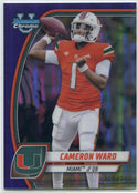 Cameron Ward 2024 Bowman Chrome University Purple Refractor Card 369/399