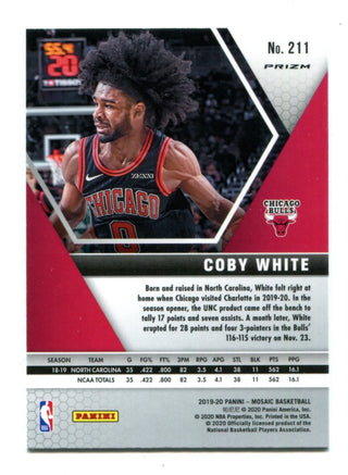 Coby White 2019-20 Panini Mosaic Rookie RC #211 Card