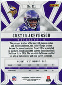 Justin Jefferson 2020 Panini Phoenix Fire Burst Parallel RC #111
