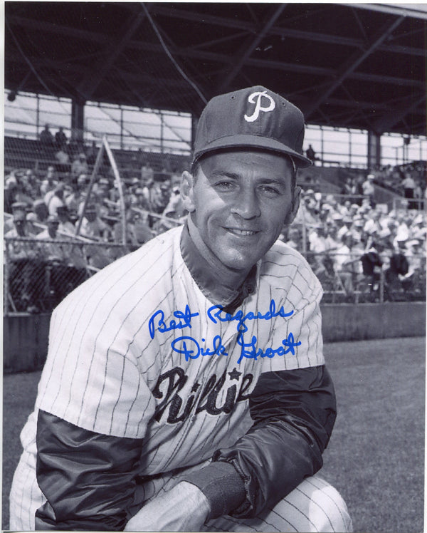 Dick Groat Autographed 8x10 Baseball Photo
