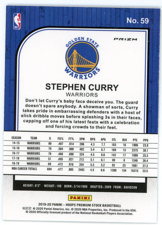 Stephen Curry 2019-20 Panini Hoops Premium Stock #59