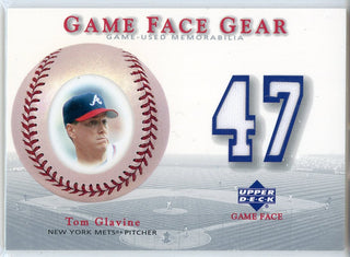 Tom Glavine 2003 Upper Deck Game Face Gear Memorabilia Card #GG-TG