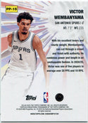 Victor Wembanyama 2025 - 2026 Topps Power Players Card #PP-15