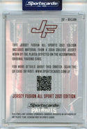 Rob Gronkowski 2021 Jersey Fusion Game Used Swatch Encased Card #JF-RG08