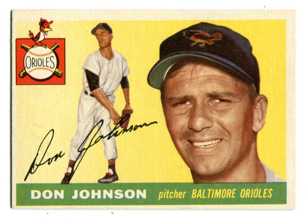 Don Johnson  1955 Topps #165 Card