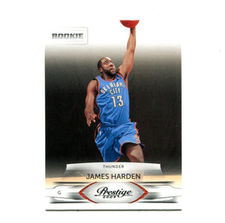 James Harden Oklahoma City Thunder Autographed 2009-10 Panini Prestige #153  Beckett Fanatics Witnessed Authenticated 10 Rookie Card