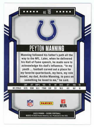 Peyton Manning 2023 Panini Score #16