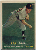 Roy Face 1957 Topps Card #166