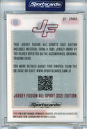 Joe Montana 2021 Jersey Fusion Game Used Name Plate Patch Encased Card #JF-JM85