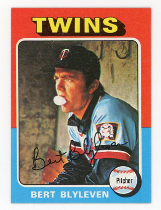 Bert Blyleven Signed 1971 Topps #26 Minnesota Twins Rookie Card HOF 20