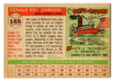 Don Johnson  1955 Topps #165 Card