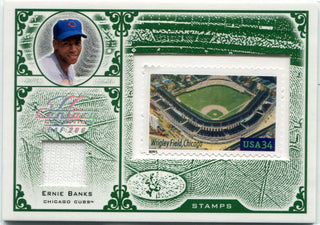 Ernie Banks 2005 Leaf Century Stamps Jersey Card #S-13 27/34