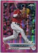 Jarren Duran 2022 Topps Chrome Pink Refractor RC #113
