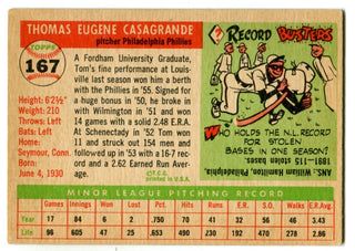 Tom Casagrande 1955 Topps #167 Card