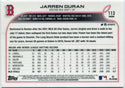 Jarren Duran 2022 Topps Chrome Pink Refractor RC #113
