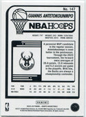 Giannis Antetokounmpo 2023 - 2024 Panini Hoops Blue Hyper Parallel Card #147