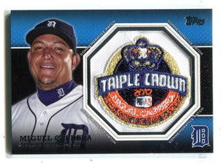 Miguel Cabrera 2013 Topps Triple Crown Patch Card #CP30