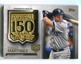 Edgar Martinez Topps Commemorative Medallion Patch Card #AMMEM