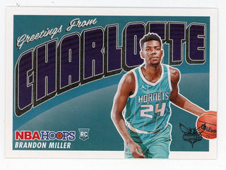 Brandon Miller 2023-24 Panini Hoops Rookie Card #18