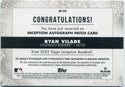 Ryan Vilade 2022 Topps Inception 3 Color Patch & Autographed RC #IAP-RVI 18/75