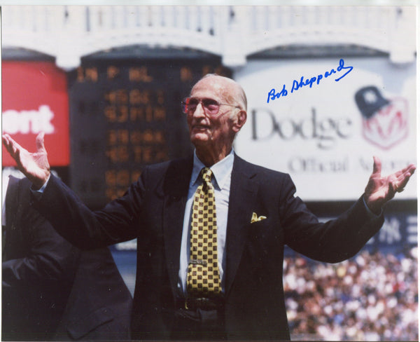 Bob Sheppard Autographed 8x10 Baseball Photo