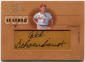 Red Schoendienst 2005 Donruss Leather & Lumber Leather Cuts Autographed Card #LC-47 126/128