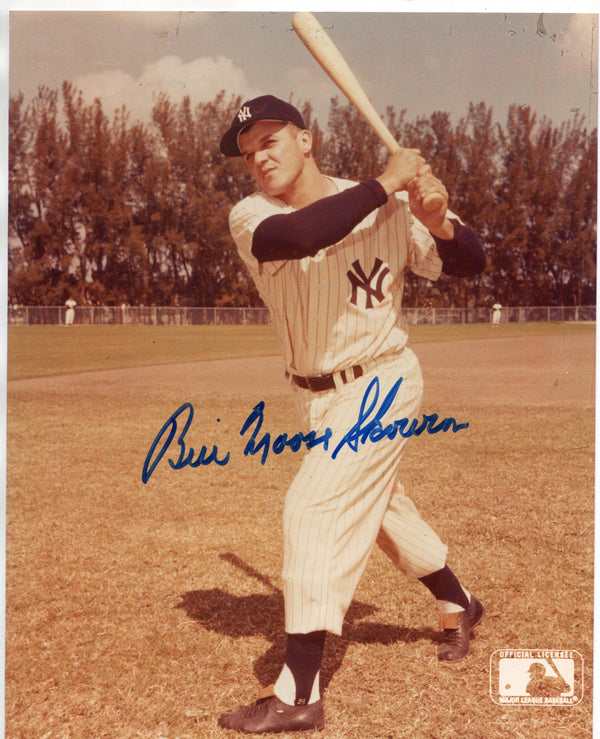 Bill Moose Skowron Autographed 8x10 Baseball Photo