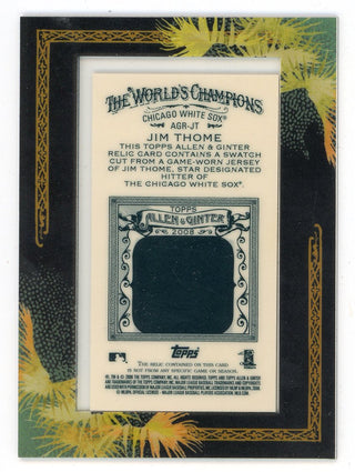 Jim Thome 2008 Topps Allen & Ginters Patch Relic #AGR-JT