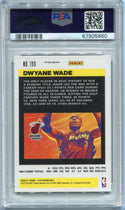 Dwyane Wade 2020 - 2021 Panini Flux Pink Prizm Card #190 PSA Graded 10