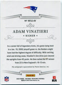 Adam Vinatieri 2024 Panini National Treasures Autographed Card #NFLG-AV 50/99