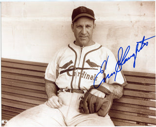 Enos Slaughter Autographed 8x10 Baseball Photo