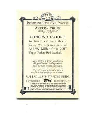 Andrew Miller 2007 Topps Turkey Red #TRR-AM Card