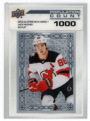 Jack Hughes 2023-24 Upper Deck Series 1 #PC-28