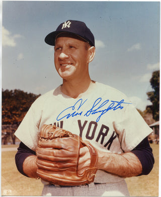 Enos Slaughter Autographed 8x10 Baseball Photo