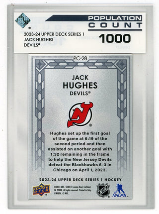 Jack Hughes 2023-24 Upper Deck Series 1 #PC-28