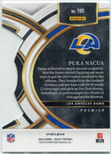 Puka Nacua 2023 Panini Select Die-Cut Black And Green Prizm RC #199