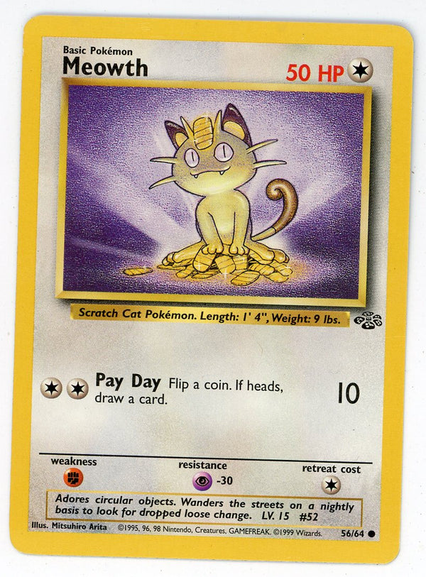 Meowth 1999 Pokemon 56/64